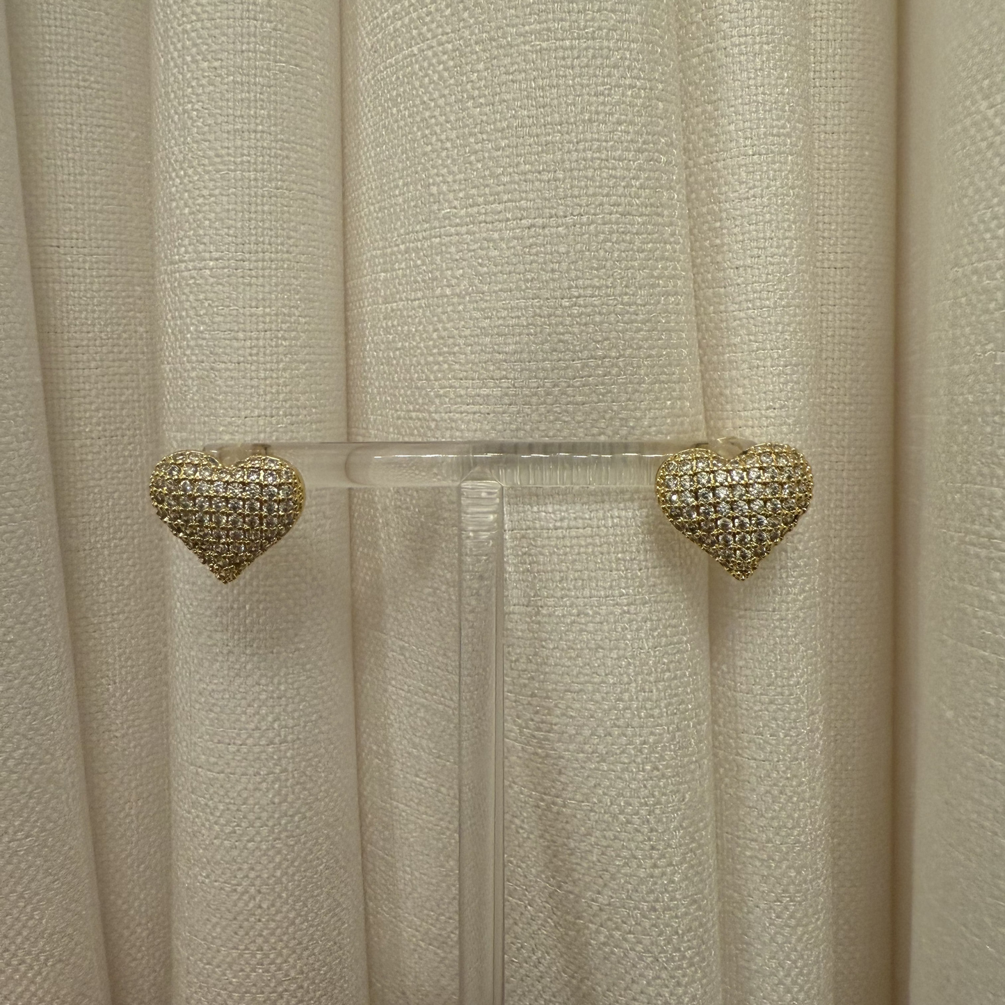Iced out Heart Stud